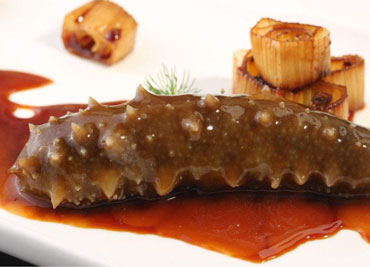 Sea Cucumber with Scallion in Brown Sauce