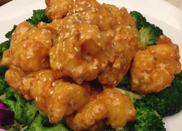 Shrimp with Sesame or General Tso's